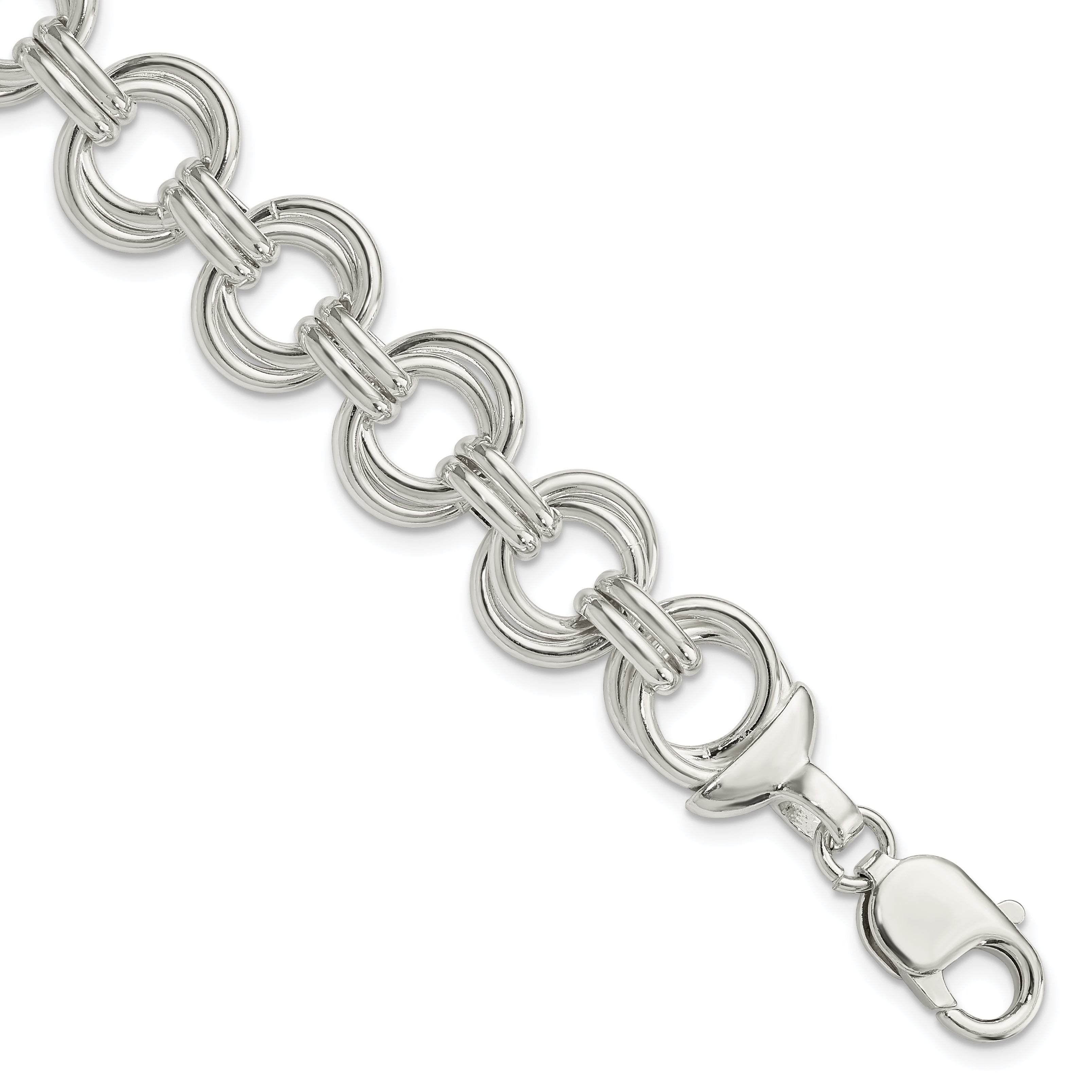 Sterling Silver Fancy Link Bracelet