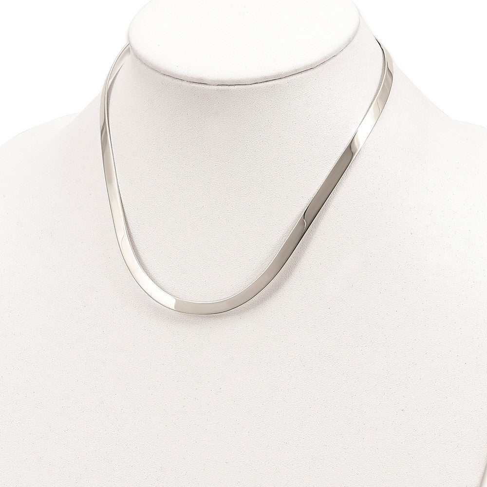 Sterling Silver 5mm Polished Neck Collar
