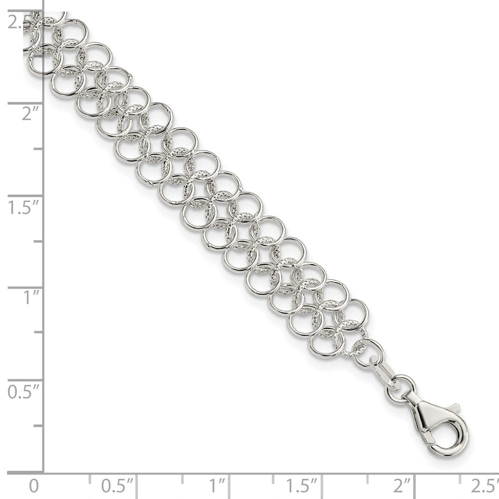 Sterling Silver Fancy Link Bracelet