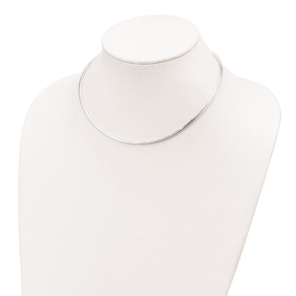 Sterling Silver 3.25mm w/2in. Ext Cubetto Chain