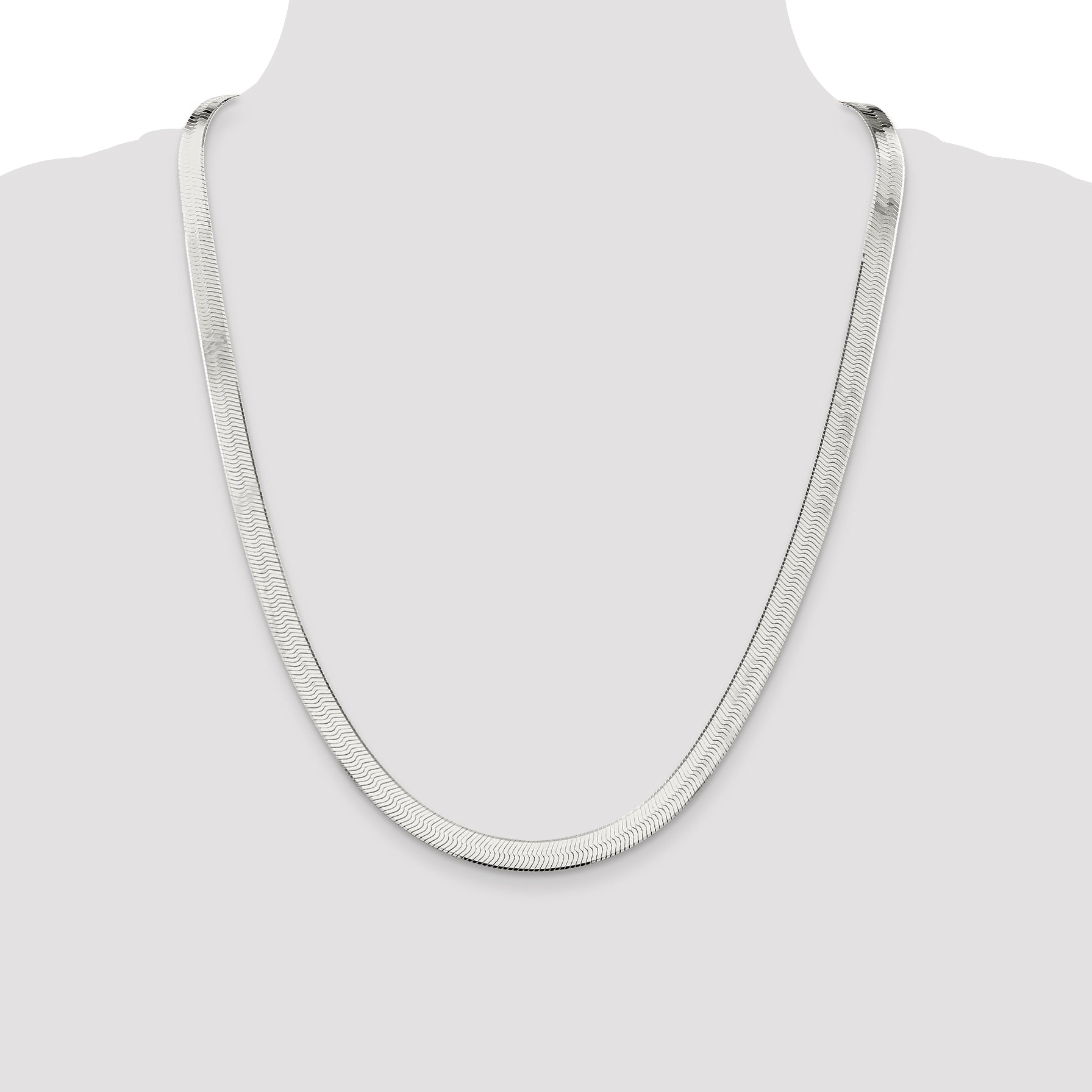 Sterling Silver 7.3mm Magic Herringbone Chain