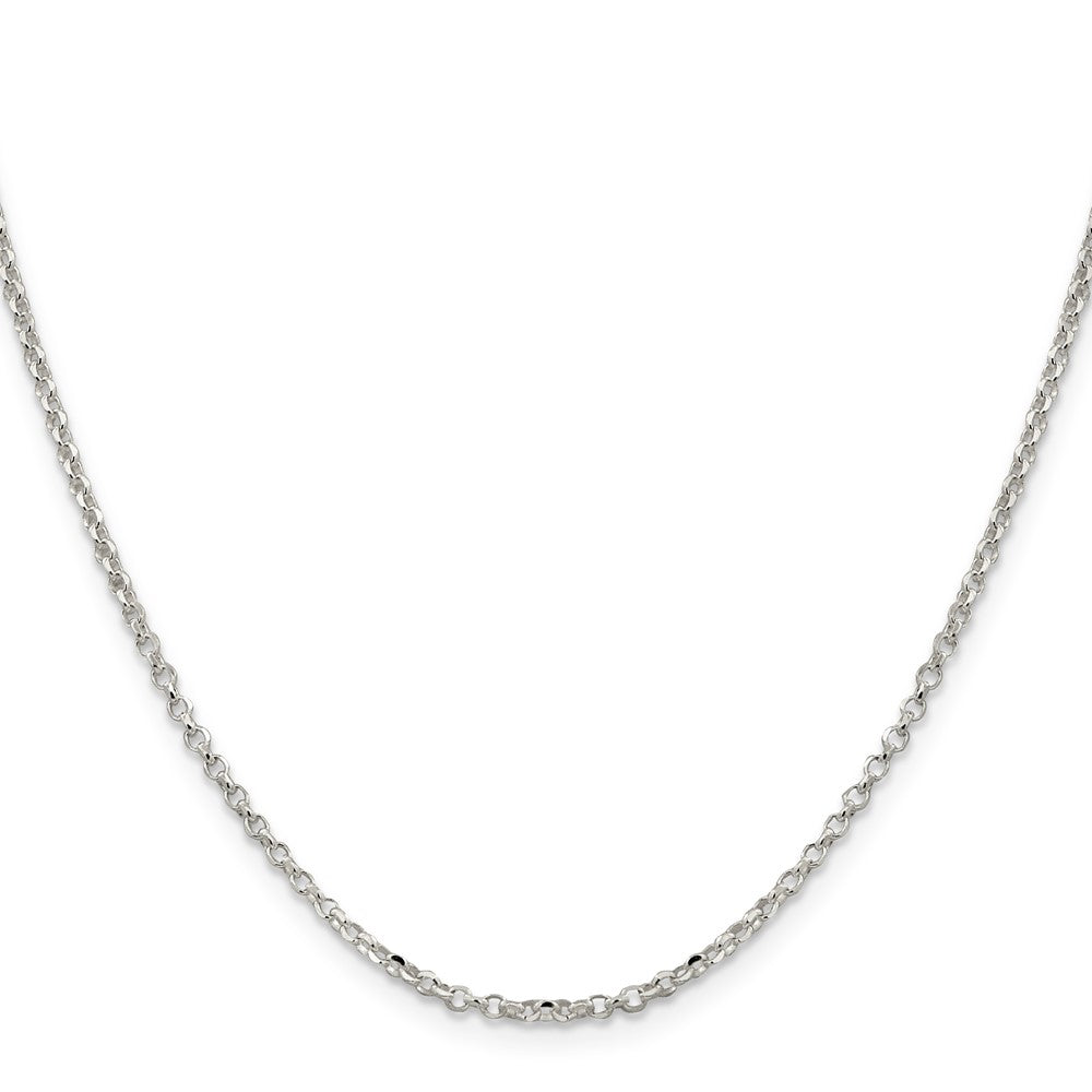 Sterling Silver 2.2mm Diamond-cut Cable Chain