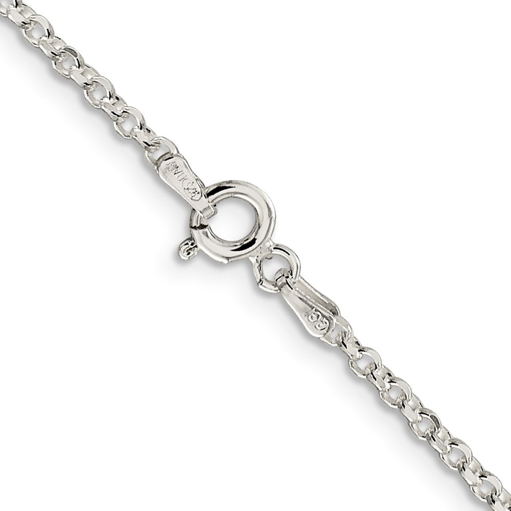 Sterling Silver 2.2mm Diamond-cut Cable Chain