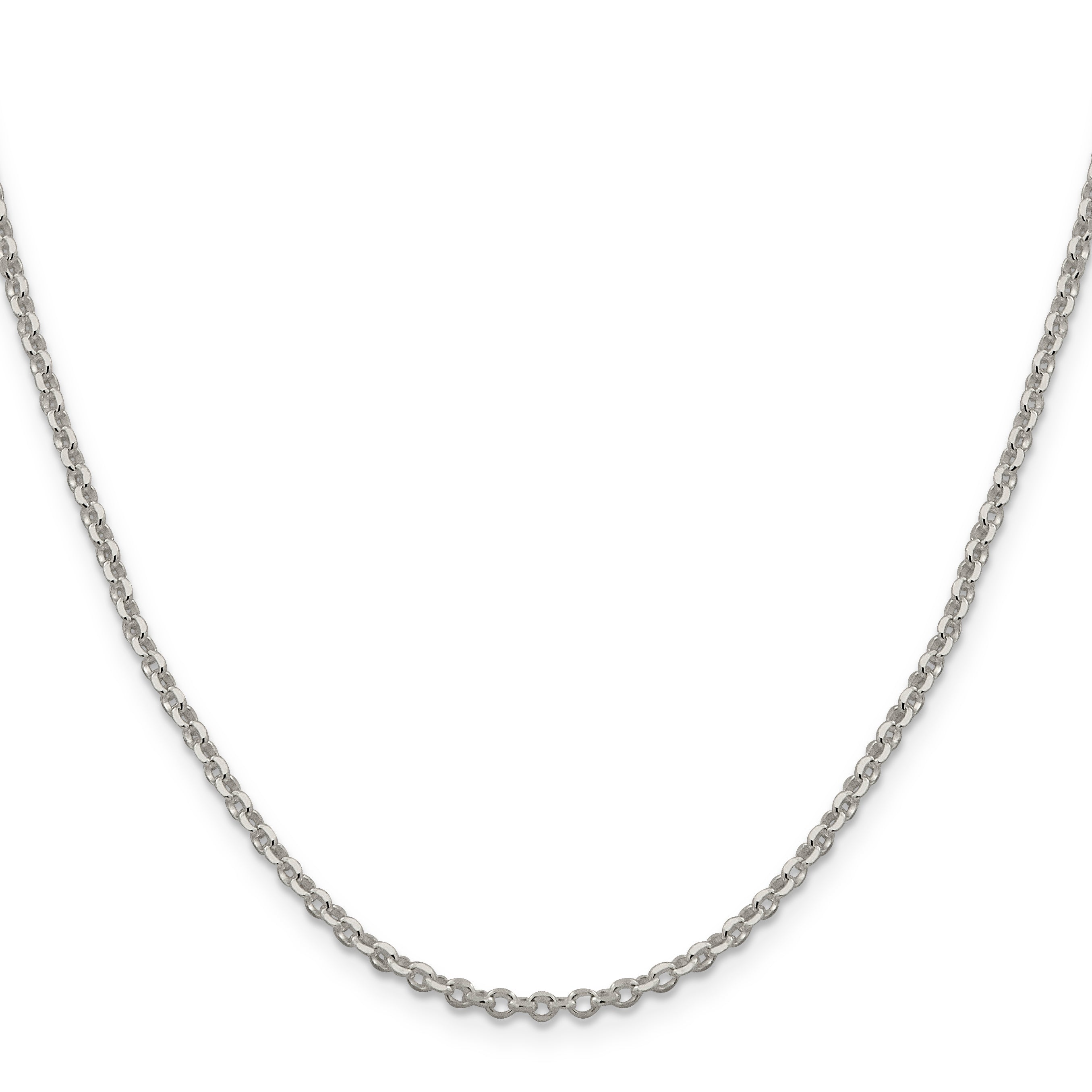 Sterling Silver 2.6mm Diamond-cut Cable Chain