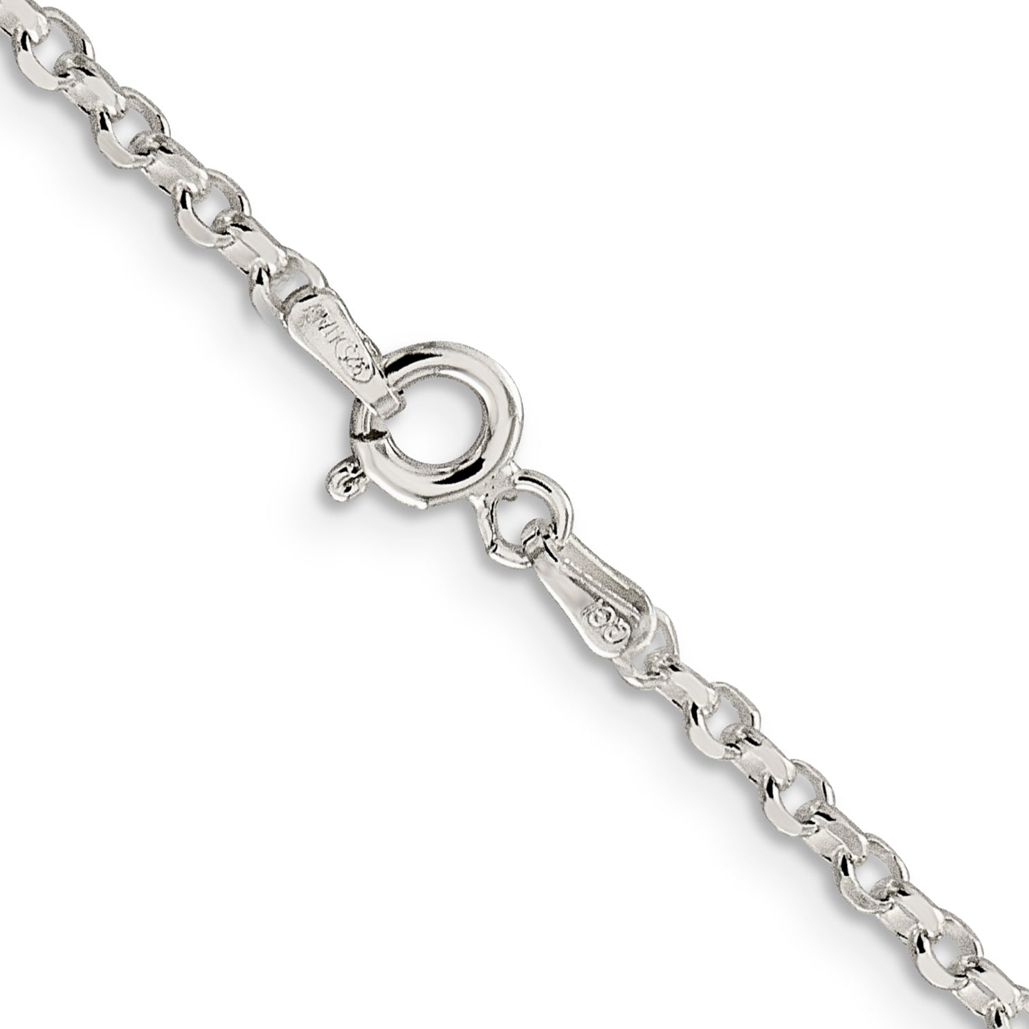 Sterling Silver 2.6mm Diamond-cut Cable Chain