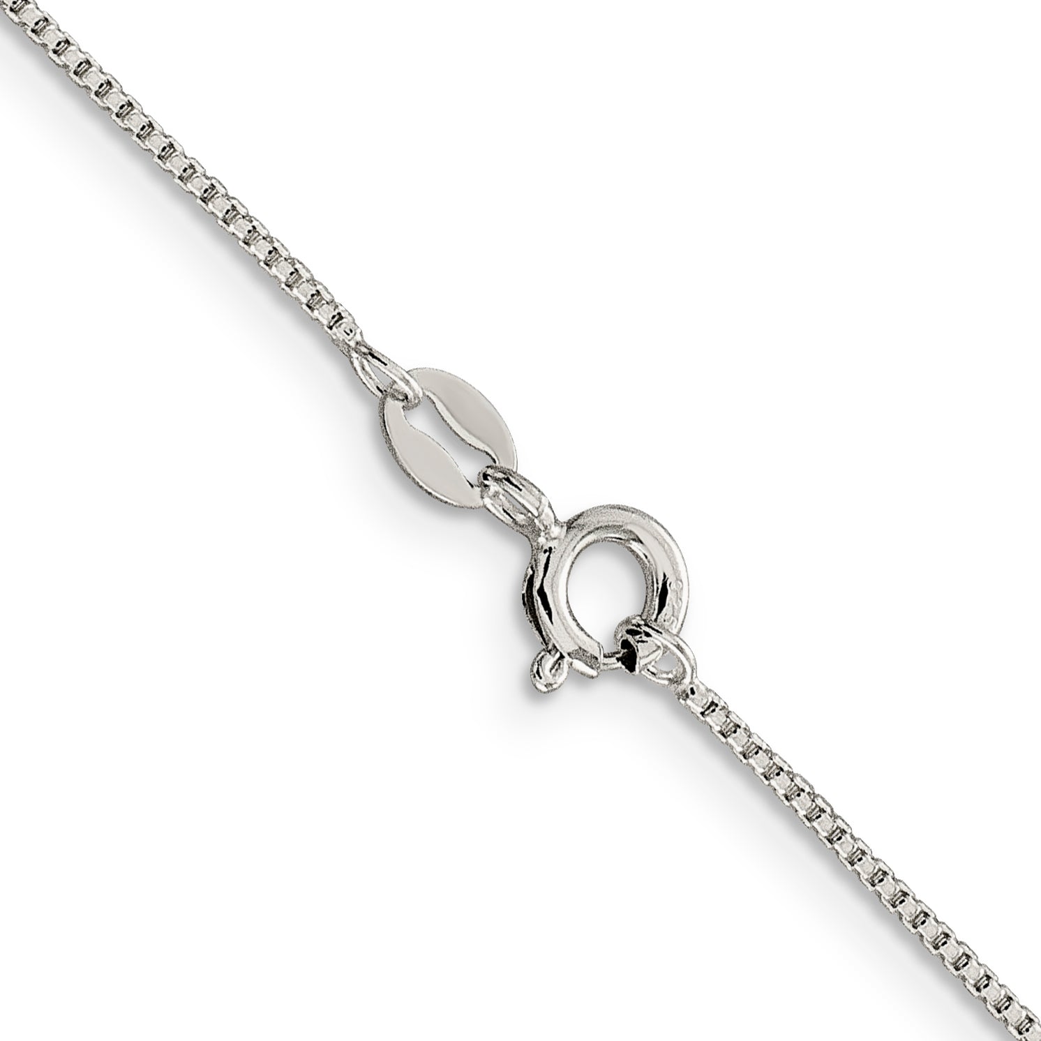 Sterling Silver 1mm Round Box Chain
