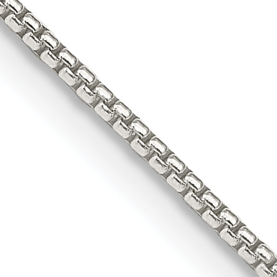 Sterling Silver 1.25mm Round Box Chain