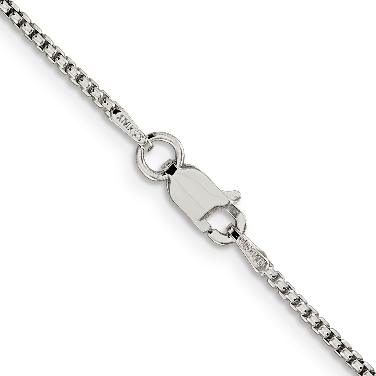 Sterling Silver 1.5mm Round Box Chain