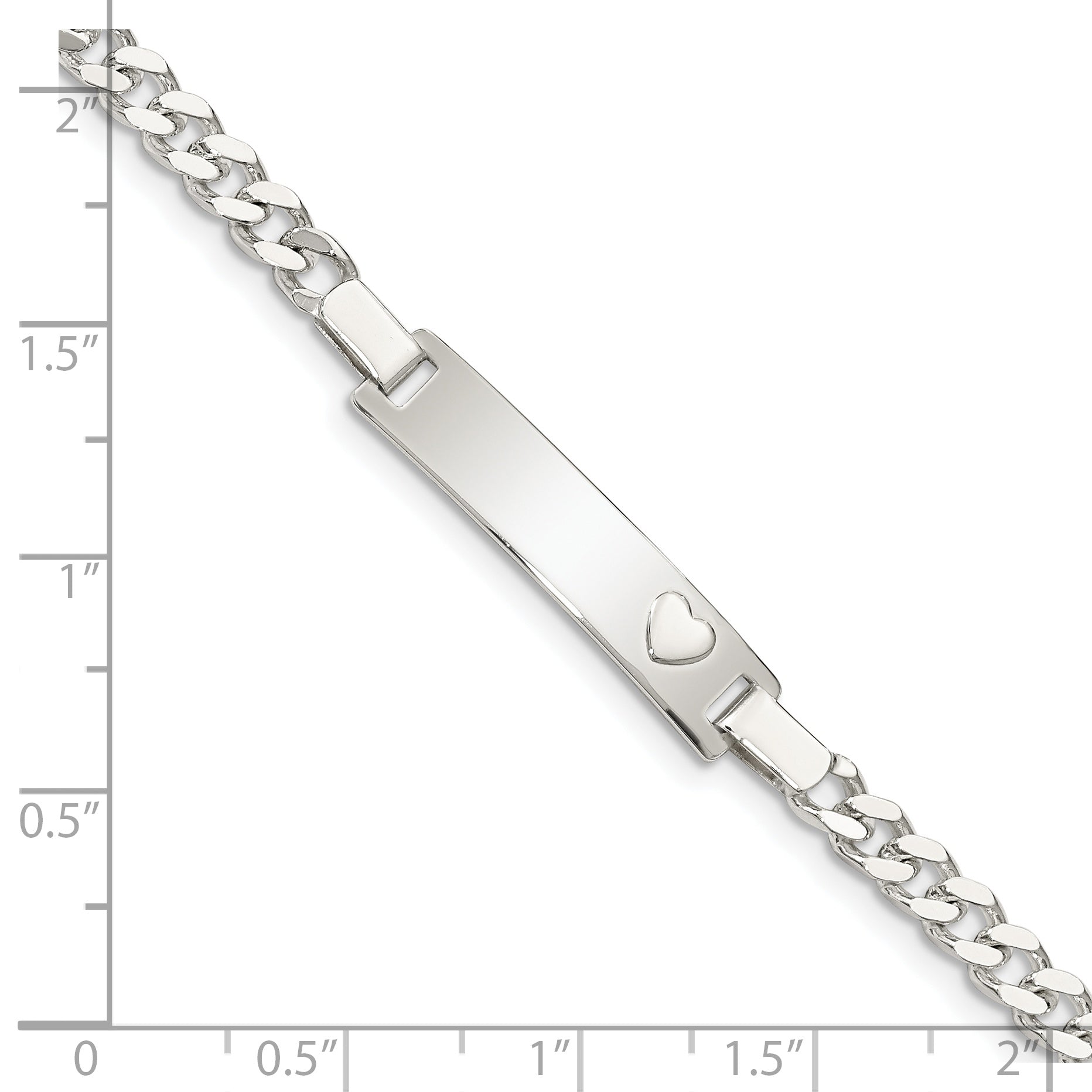 Sterling Silver Baby ID Bracelet