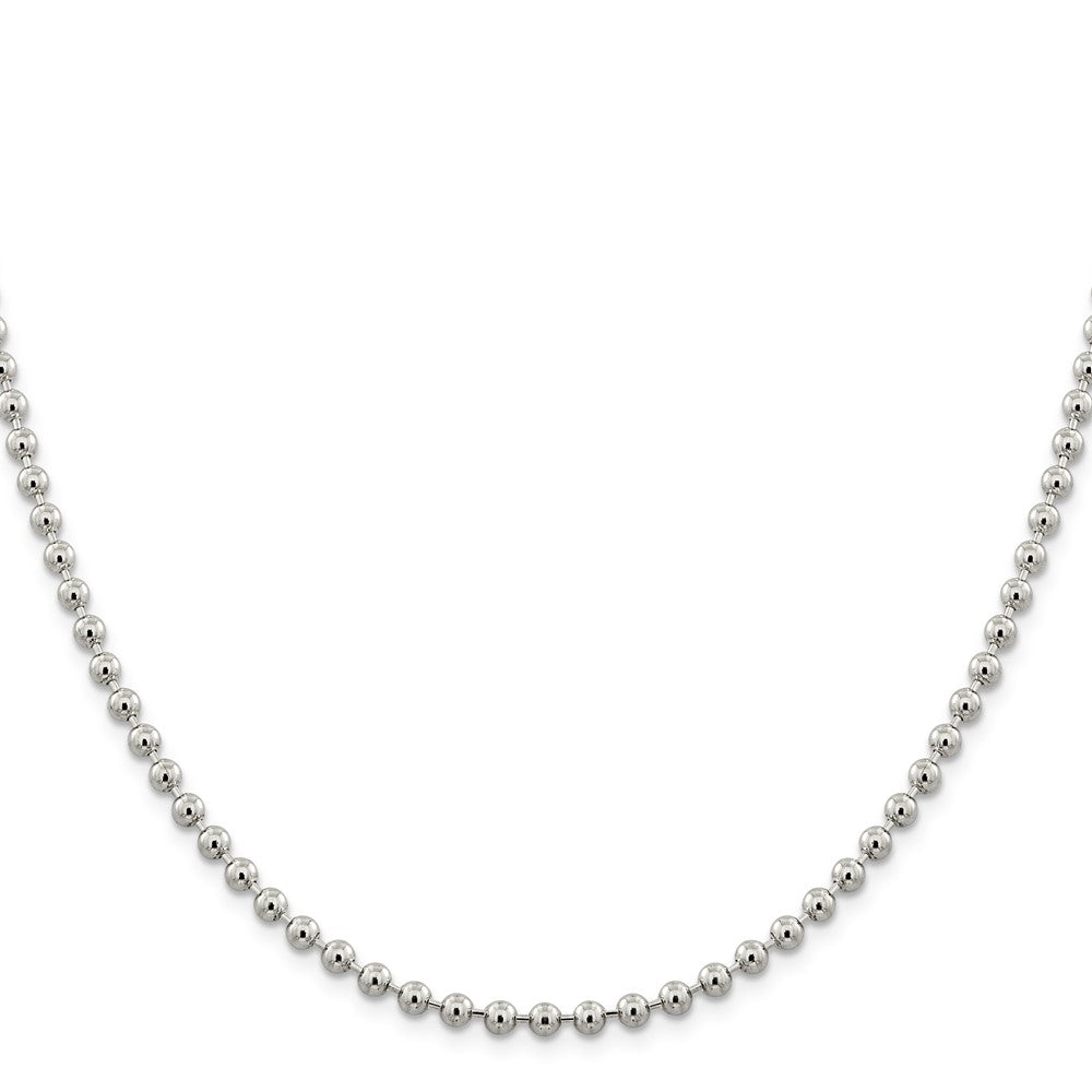 Sterling Silver 4mm Beaded Chain