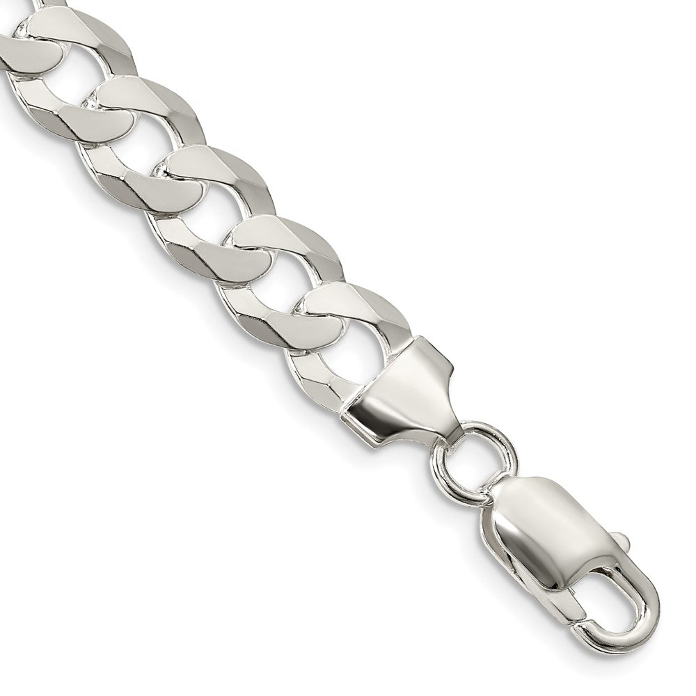 Sterling Silver 8.5mm Flat Curb Chain