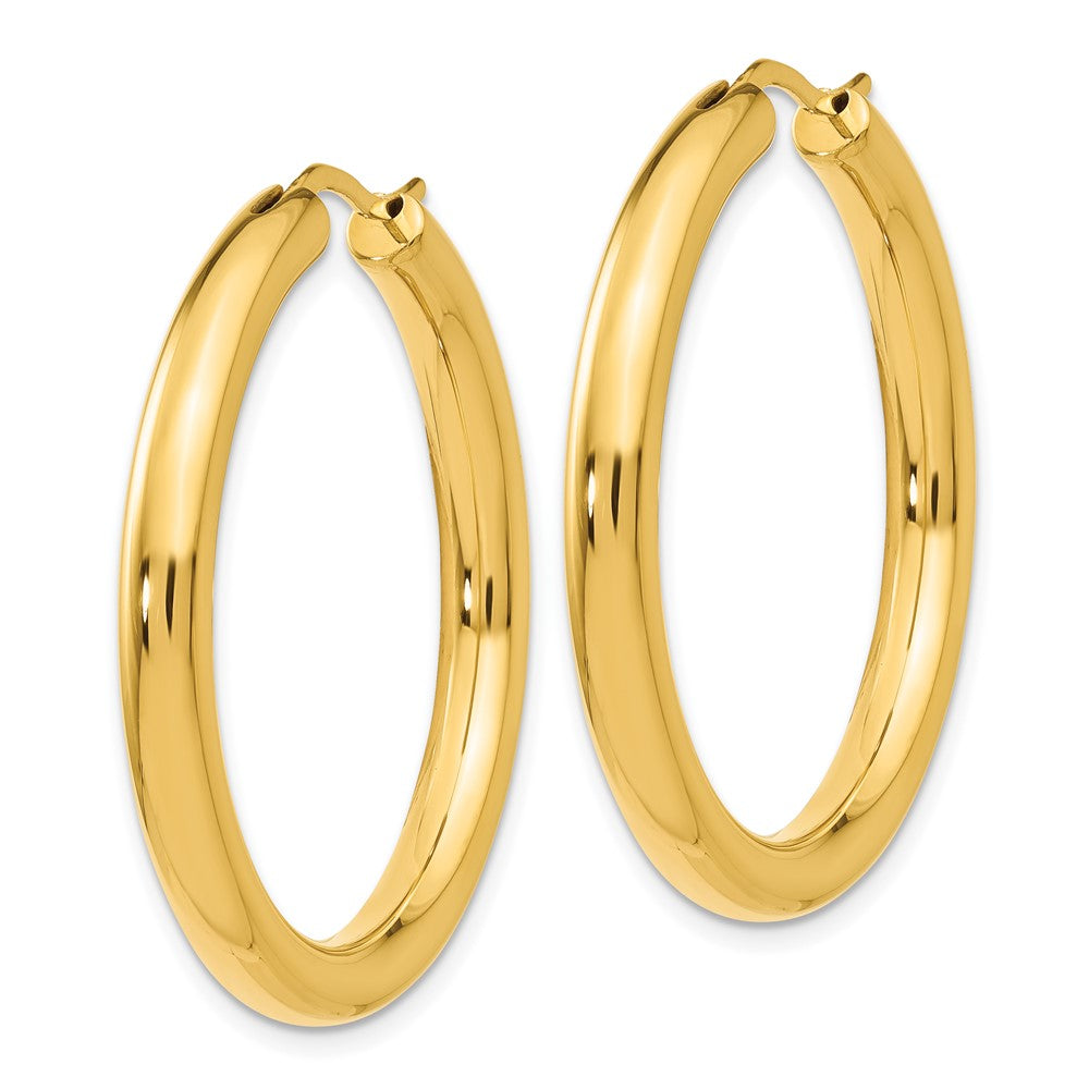 Sterling Silver Gold-plated 3.5mm Tube Earrings