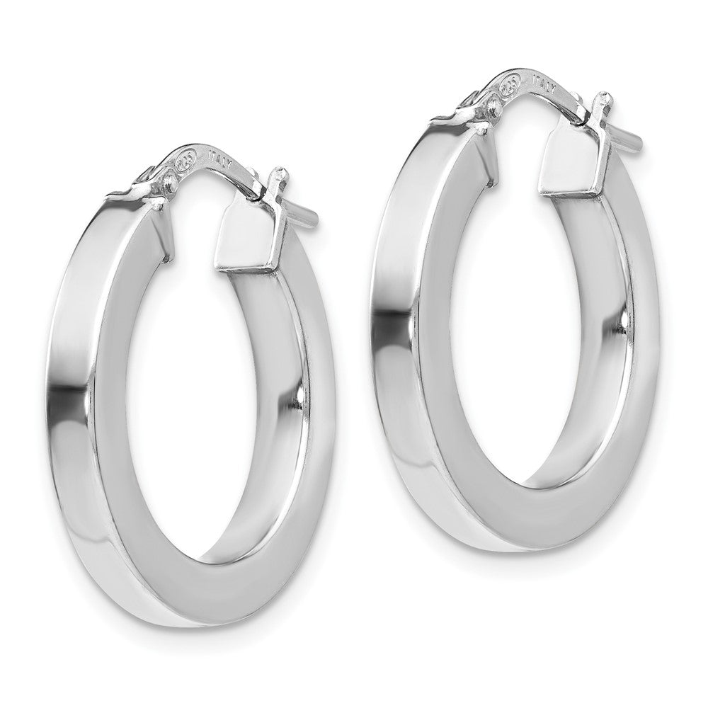 Sterling Silver Polished Hoop Earrings
