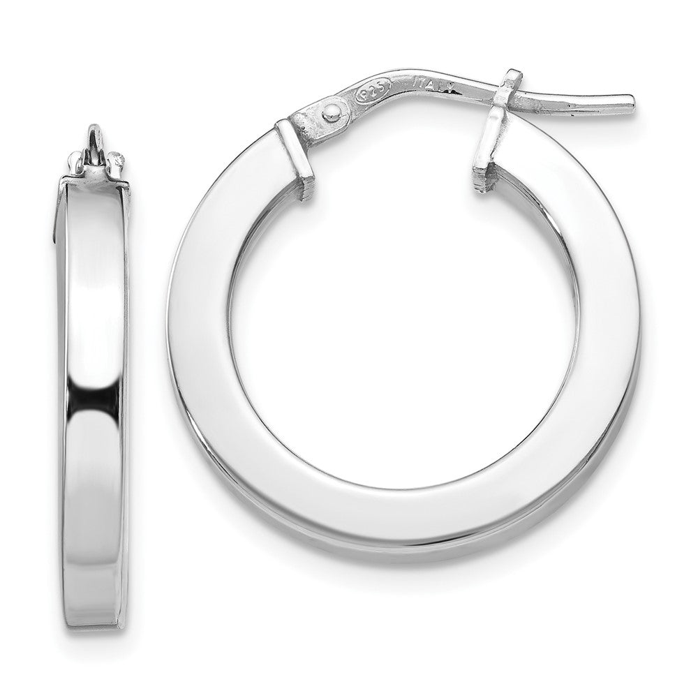 Sterling Silver Polished Hoop Earrings
