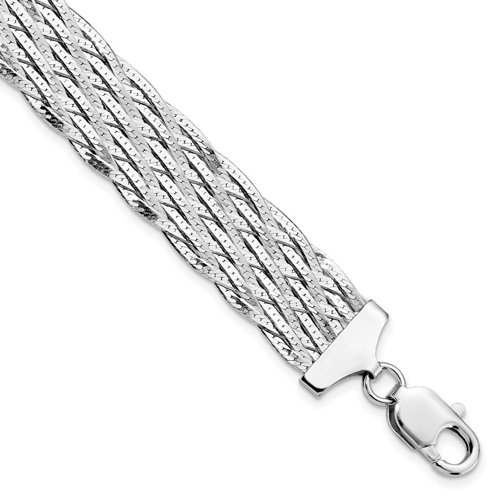 Sterling Silver Polished Braided Bracelet