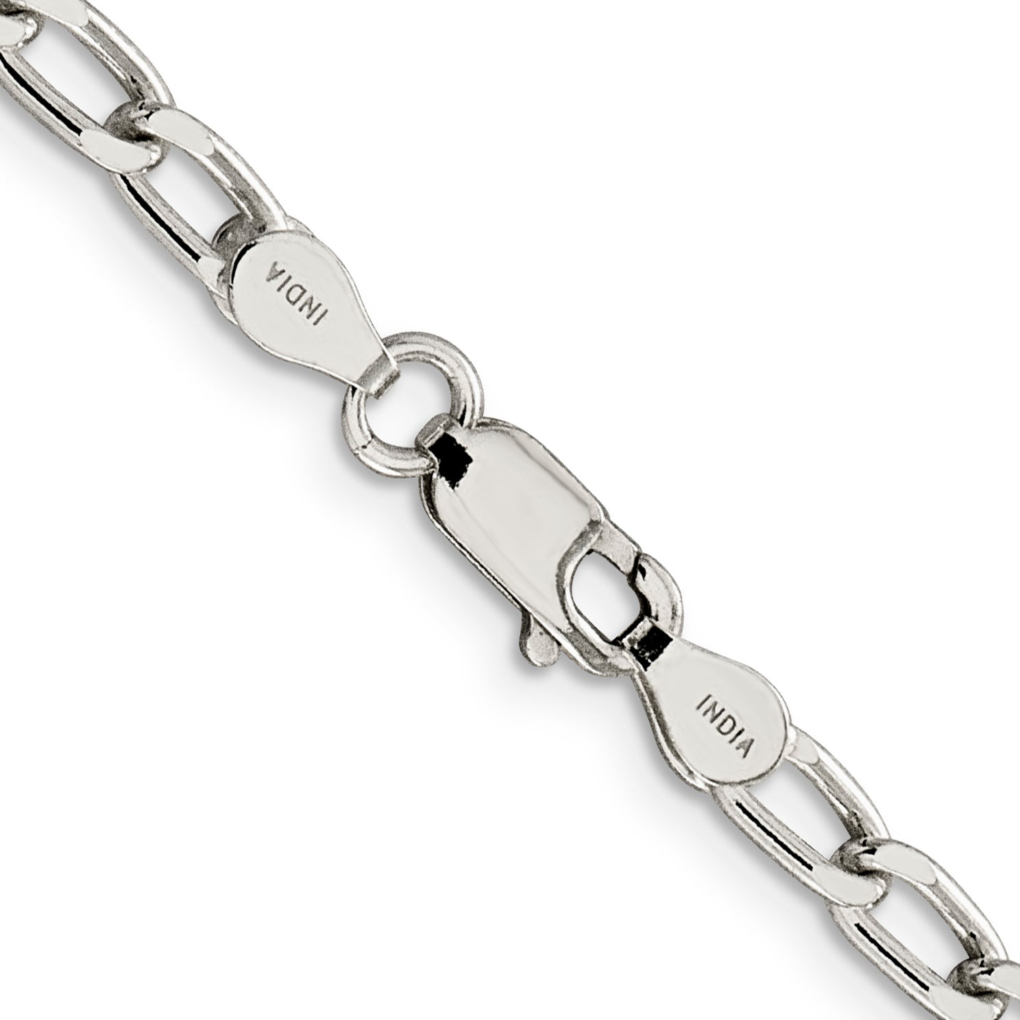 Sterling Silver 4.3mm Open Elongated Link Chain