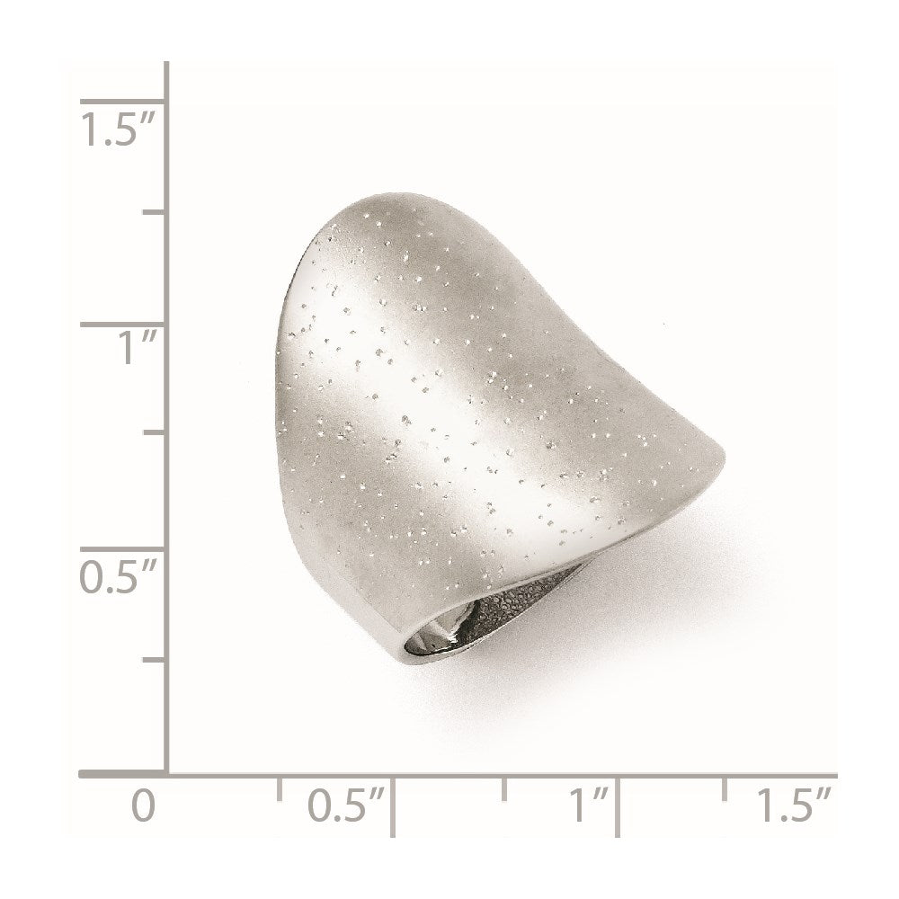 Sterling Silver Rhodium-plated Radiant Essence Ring