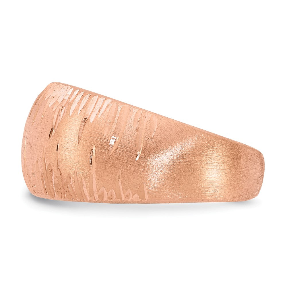 SS Radiant Essence Rose Gold-plated Brushed & D/C Ring