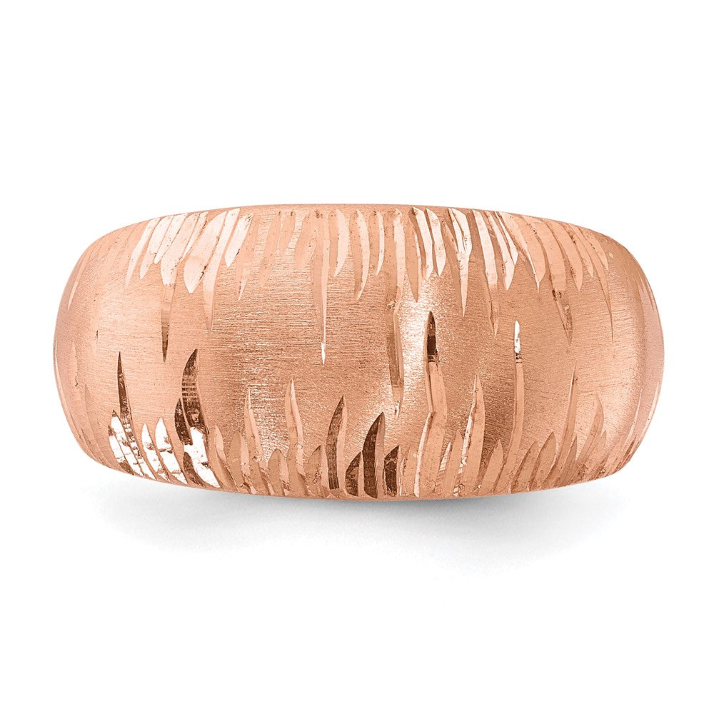 SS Radiant Essence Rose Gold-plated Brushed & D/C Ring