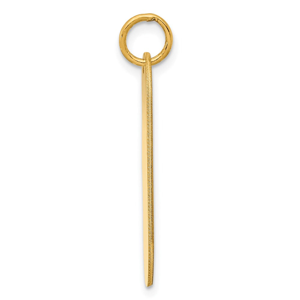 Sterling Silver GP Engraveable Dog Tag Polished Disc Charm