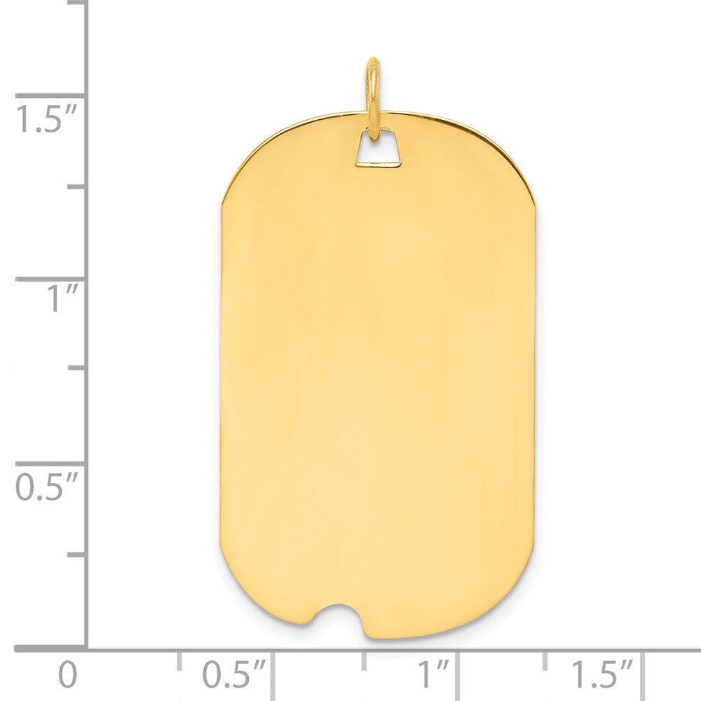 Sterling Silver GP Engraveable Dog Tag Disc Charm