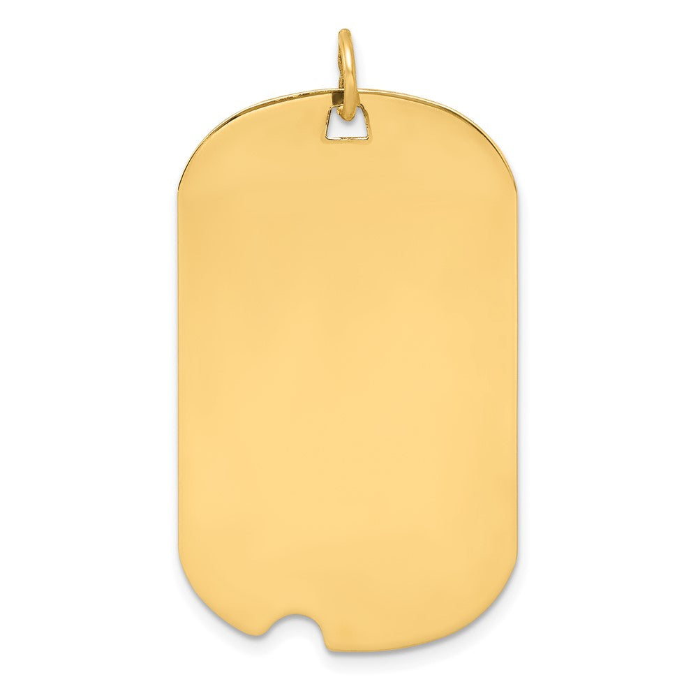 Sterling Silver GP Engraveable Dog Tag Disc Charm