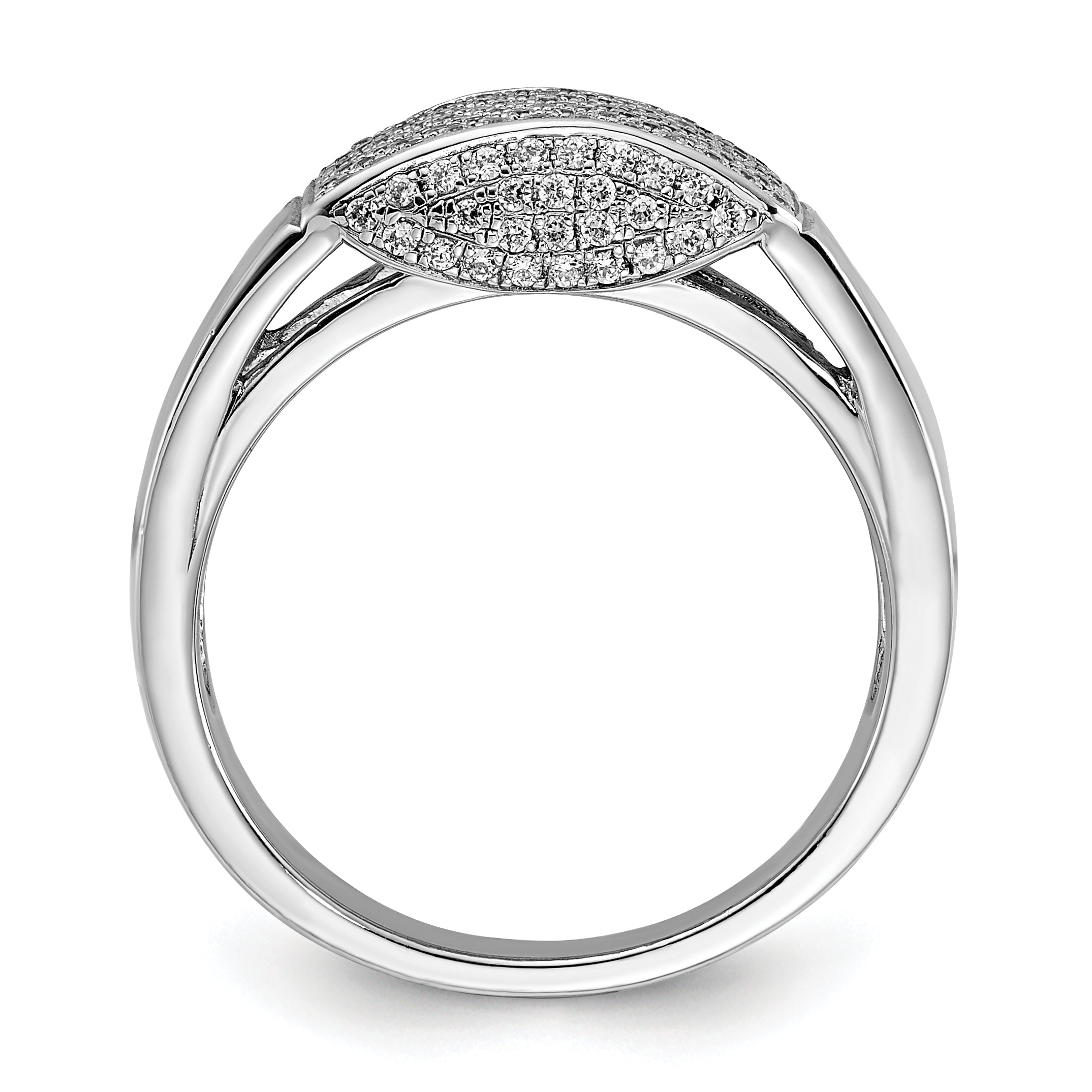 Sterling Silver & CZ Brilliant Embers Ring