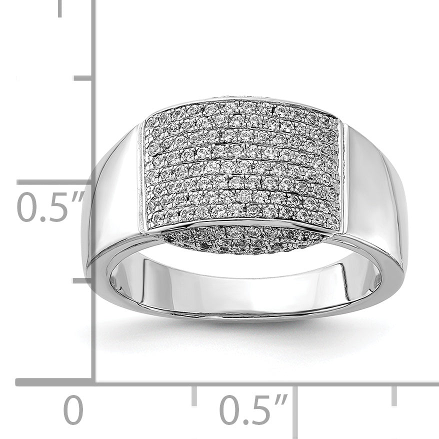 Sterling Silver & CZ Brilliant Embers Ring