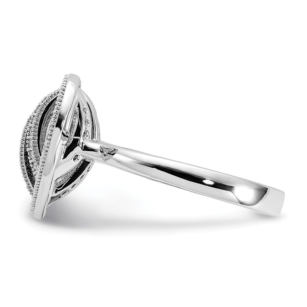 Sterling Silver & CZ Brilliant Embers Polished Heart Ring