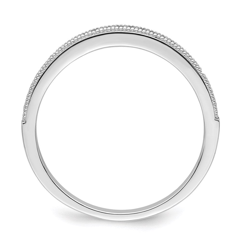 Brilliant Embers Sterling Silver Rhodium-plated 25 Stone Micro PavΓ CZ Polished Ring