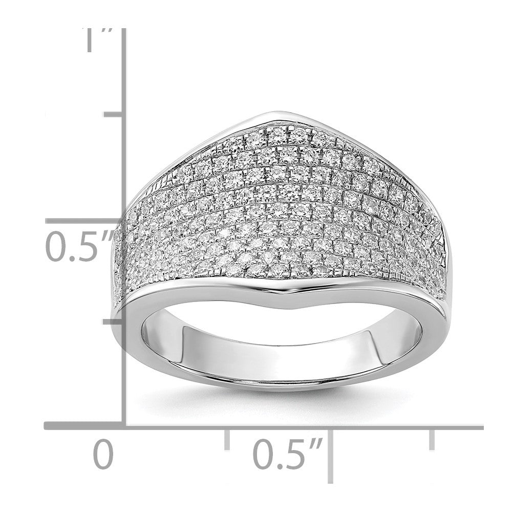 Sterling Silver & CZ Brilliant Embers Ring