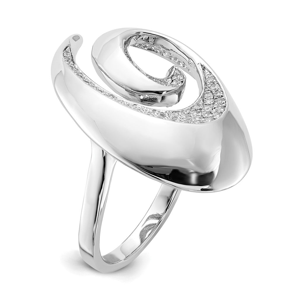 Sterling Silver & CZ Brilliant Embers Ring