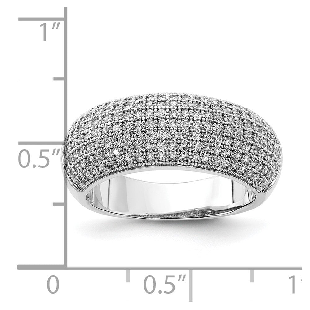 Sterling Silver & CZ Brilliant Embers Polished Ring