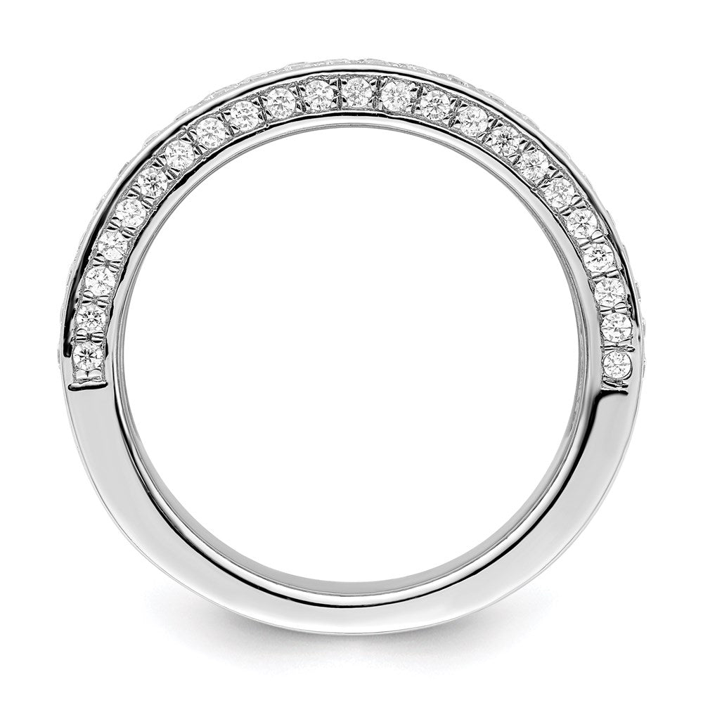 Brilliant Embers Sterling Silver Rhodium-plated 142 Stone Micro PavβΓ‘ CZ Ring