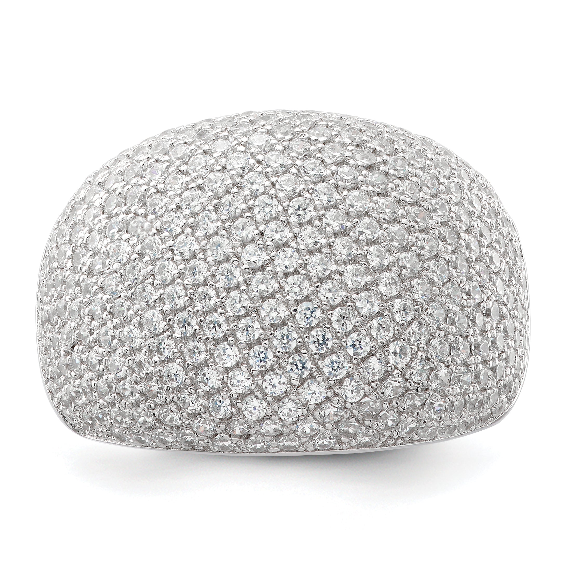 Sterling Silver & CZ Brilliant Embers Ring