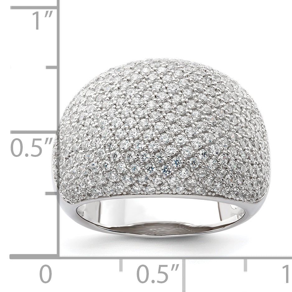 Sterling Silver & CZ Brilliant Embers Ring