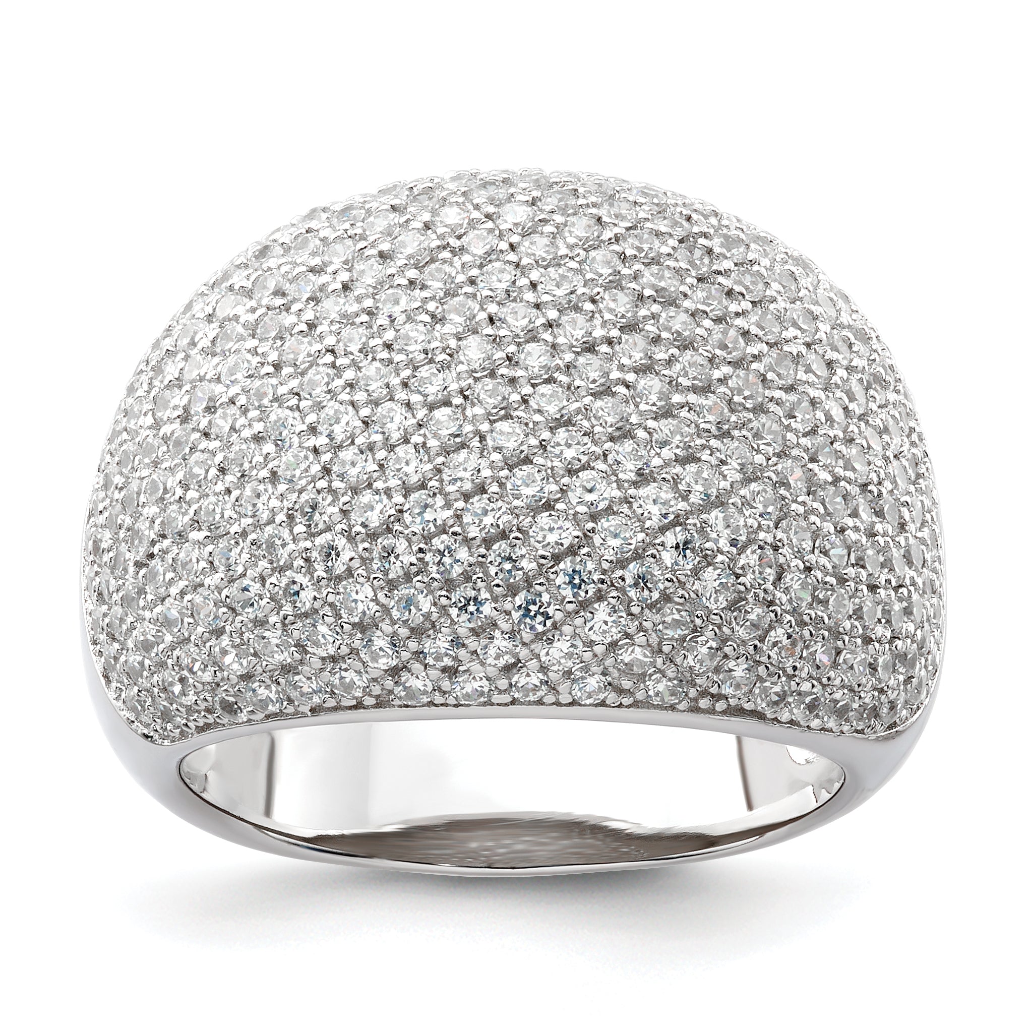 Sterling Silver & CZ Brilliant Embers Ring