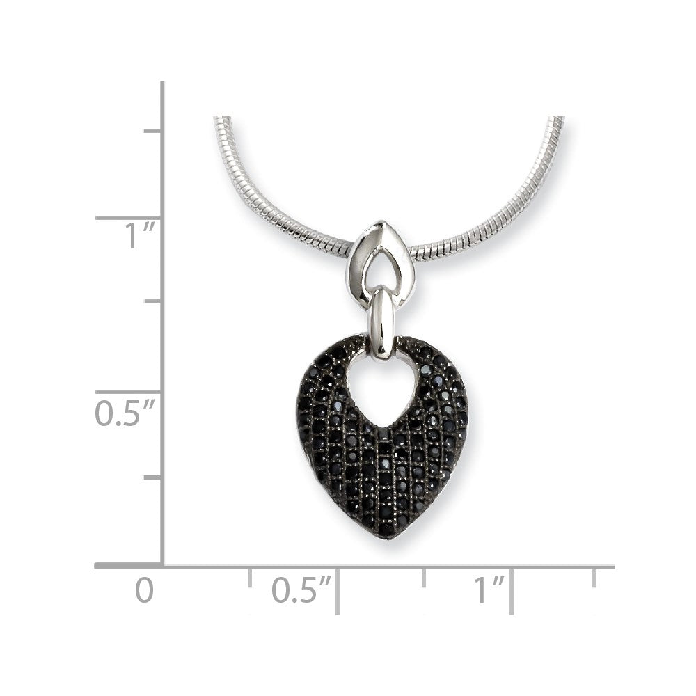 Sterling Silver & CZ Brilliant Embers Necklace