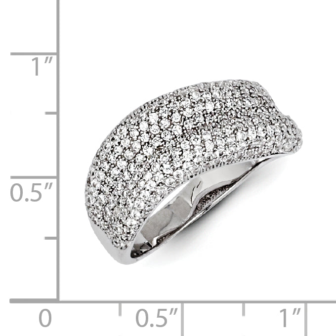 Sterling Silver & CZ Brilliant Embers Ring