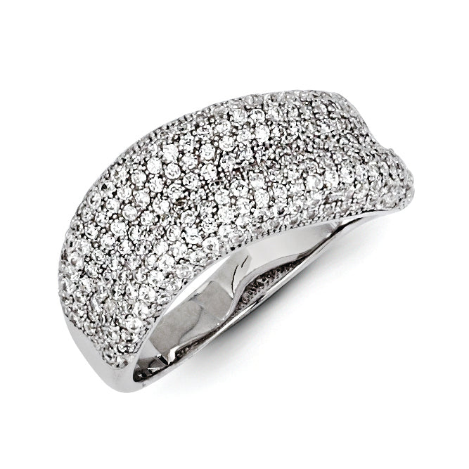 Sterling Silver & CZ Brilliant Embers Ring