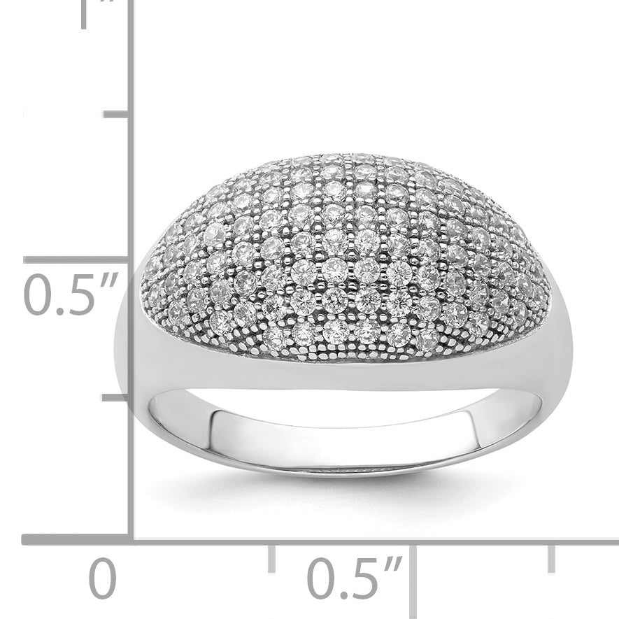 Sterling Silver & CZ Brilliant Embers Ring