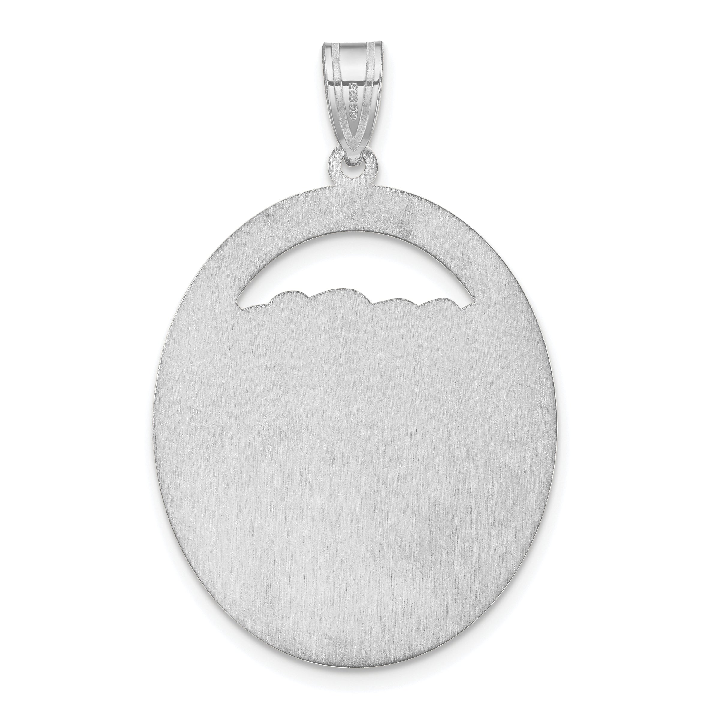 Sterling Silver/Rhod-plated 1 Birthstone with 14k Bezel Family Pendant