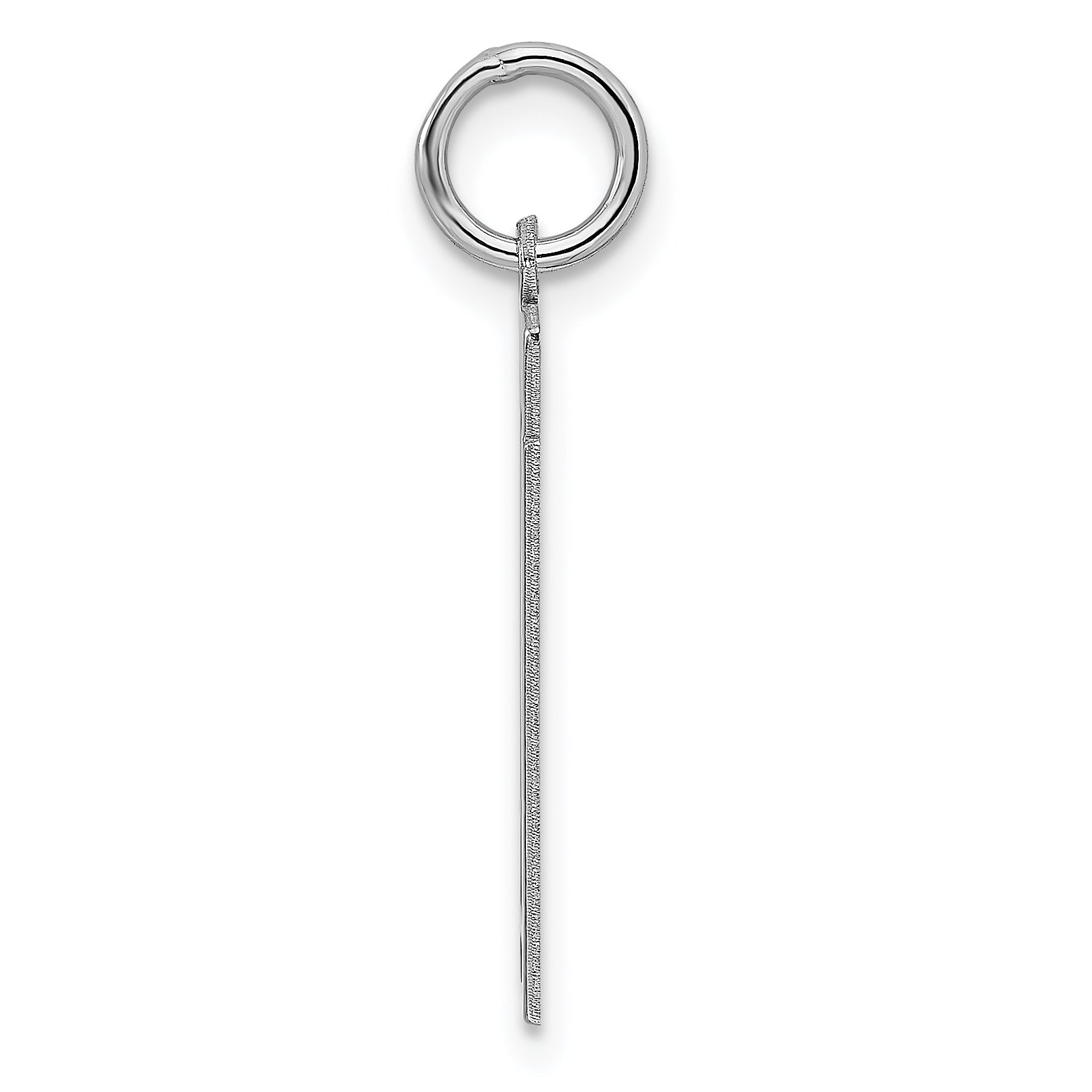 Sterling/Silver Rhodium-plated Polished Number 11 Charm
