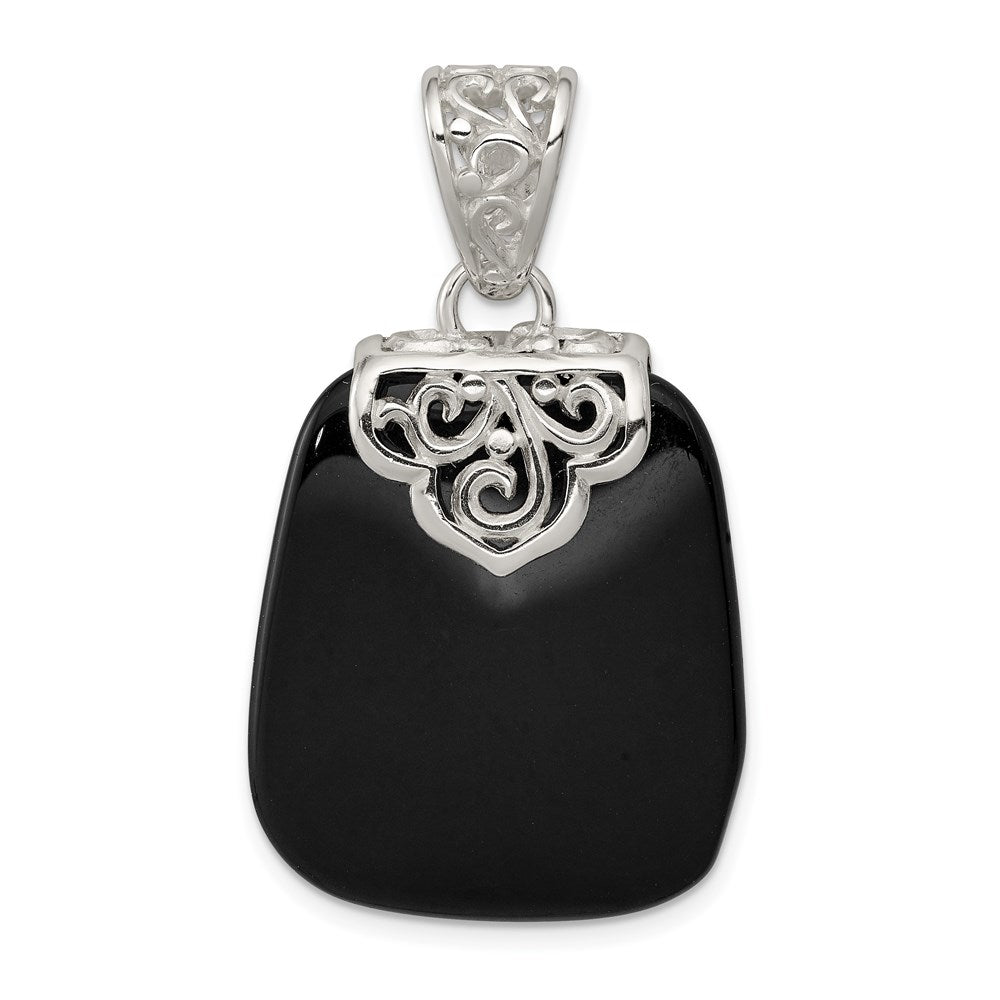 Sterling Silver Black Onyx Pendant