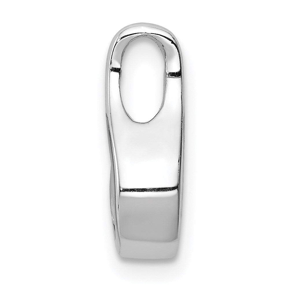 Sterling Silver Rhodium Plated CZ Pendant