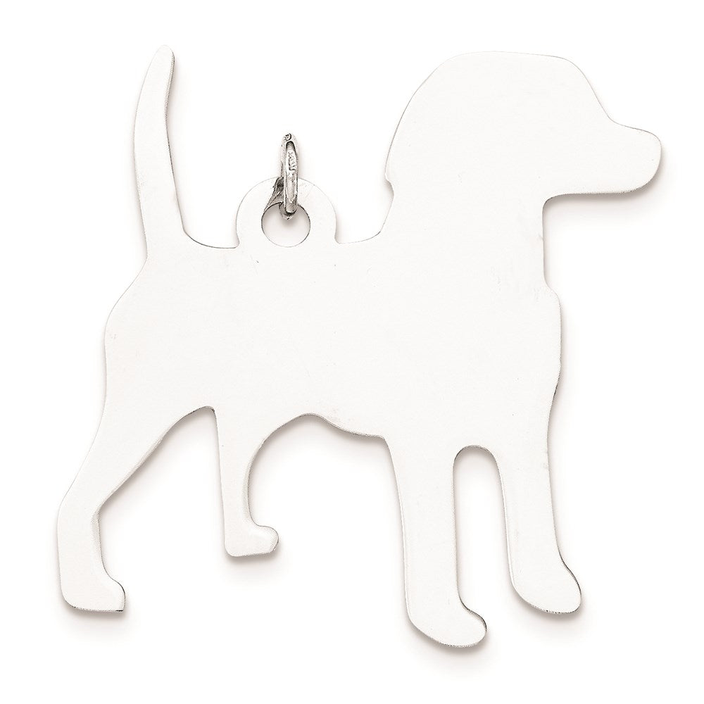 SS Toni Tails Engraveable Large Beagle Disc Charm