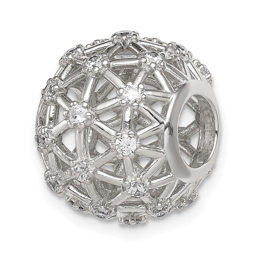 Sterling Silver CZ Slide Pendant