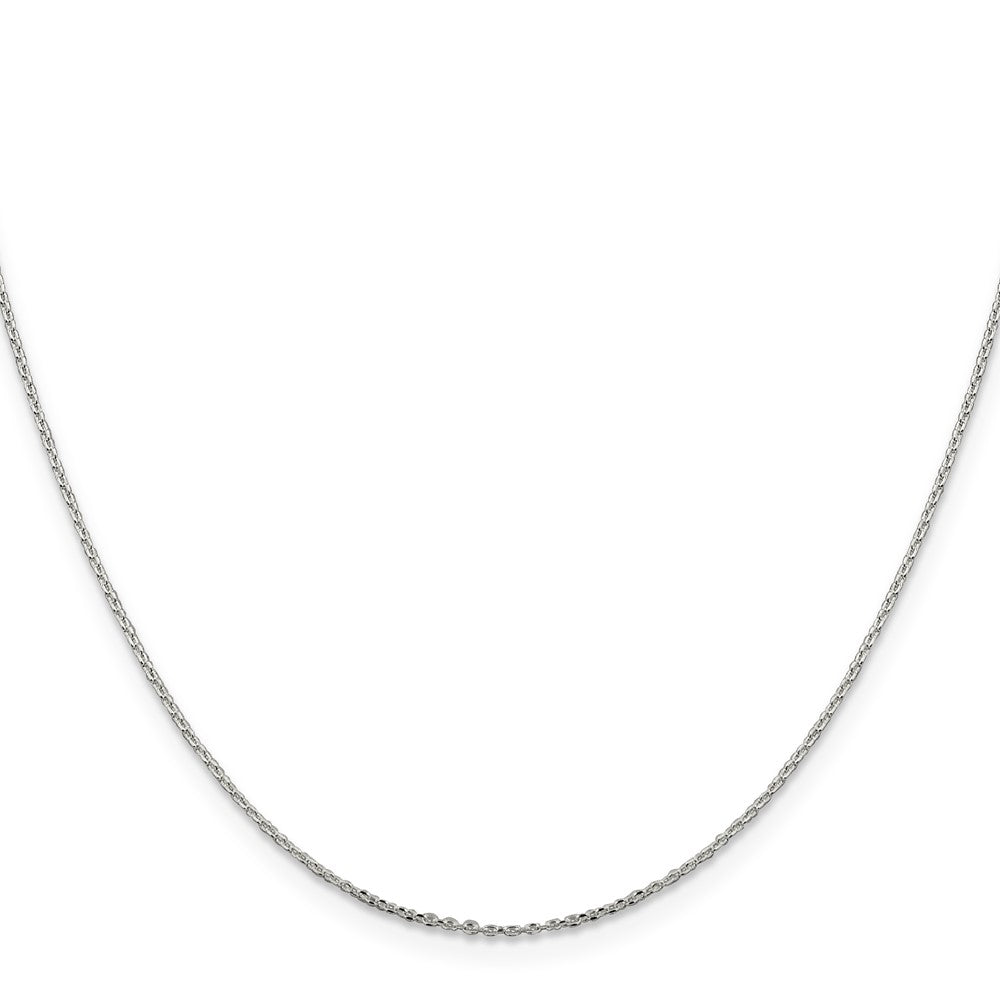 Sterling Silver .95mm Diamond-cut Forzantina Cable Chain