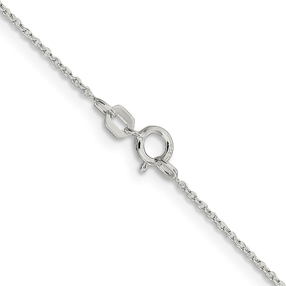 Sterling Silver .95mm Diamond-cut Forzantina Cable Chain