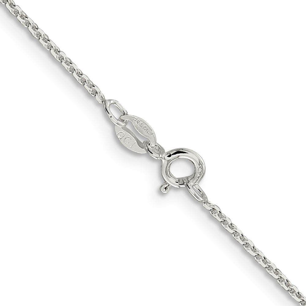 Sterling Silver 1.4mm Diamond-cut Forzantina Cable Chain